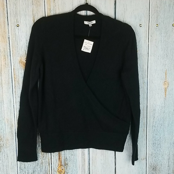 Madewell Sweaters - NWT MADEWELL  WRAP FRONT PULLOVER SWEATER